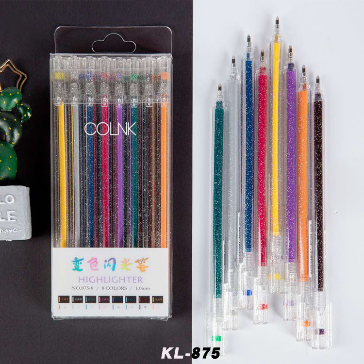 8 Color-Changing Colored Pens