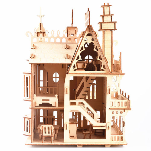 3D Wooden Doll House Puzzle