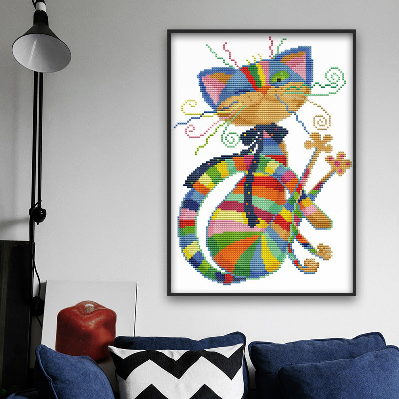 Chinese Cat cross stitch