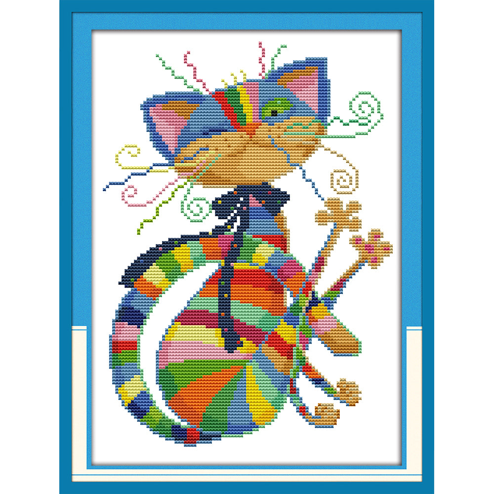 Chinese Cat cross stitch