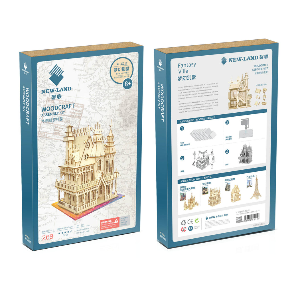 3D Wooden Doll House Puzzle