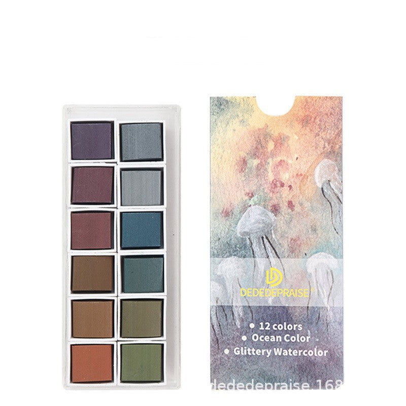 Pearlescent Watercolor Paint Set