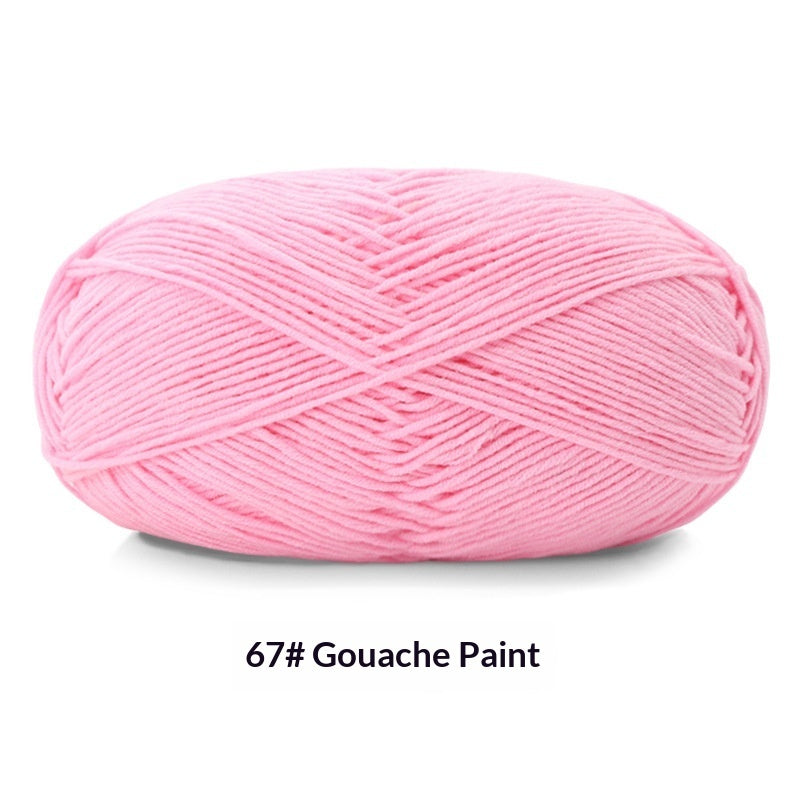 Five Strands Milk Cotton Ball of Yarn