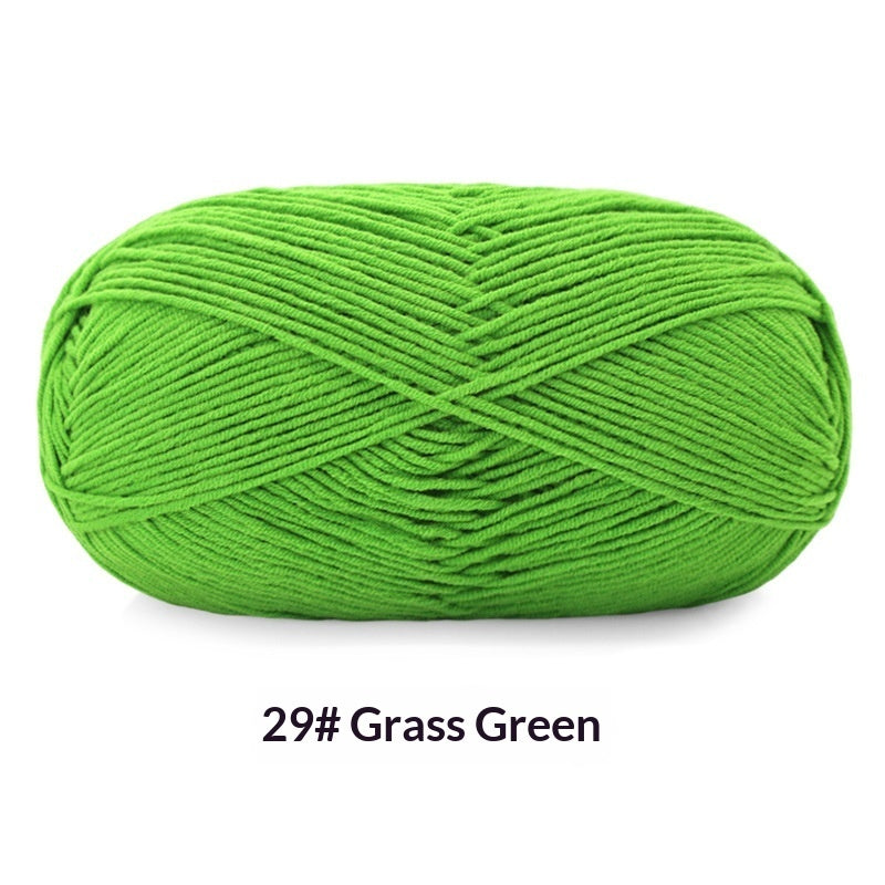 Five Strands Milk Cotton Ball of Yarn