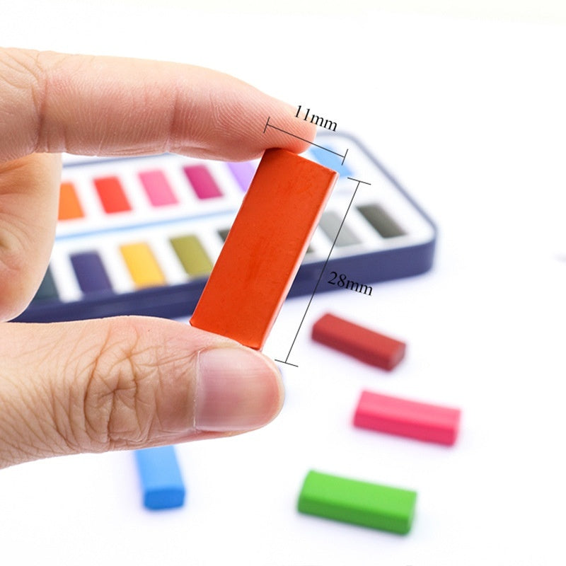 Solid Watercolor Paint Set for Students