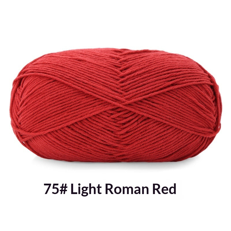 Five Strands Milk Cotton Ball of Yarn