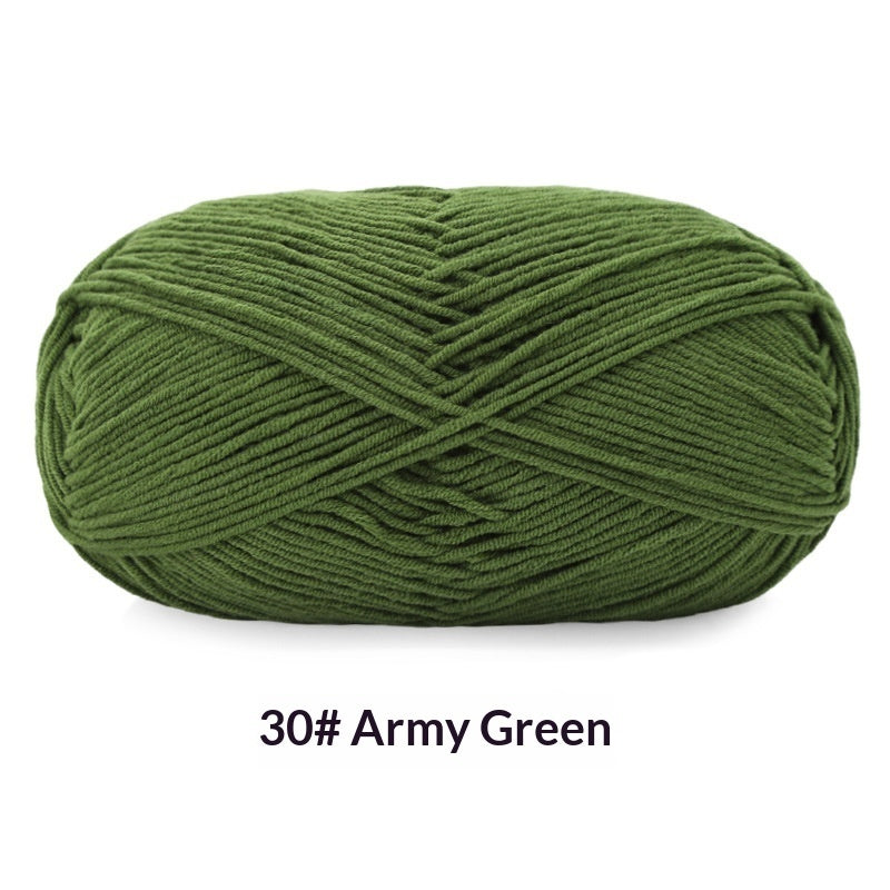 Five Strands Milk Cotton Ball of Yarn