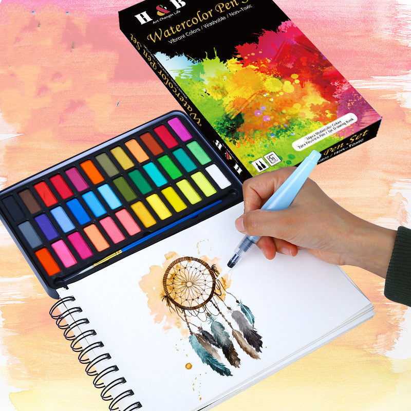 40 Piece Watercolor Painting Set