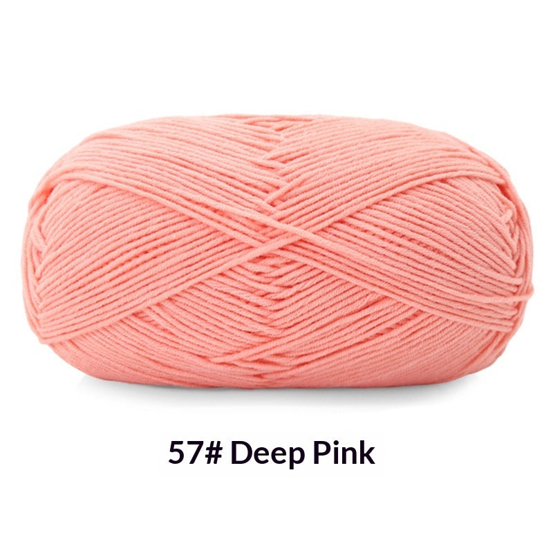 Five Strands Milk Cotton Ball of Yarn